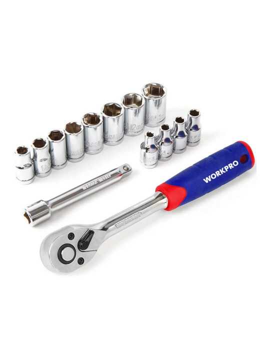Llave de Vaso 3/8 pulg, Juego 14 Piezas WORKPRO