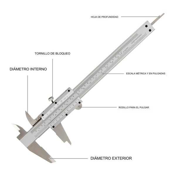 Calibre Vernier de 150 mm WORKPRO