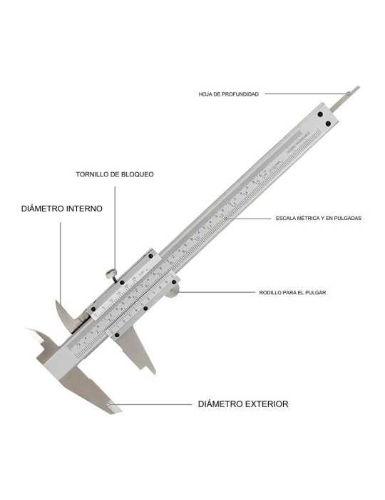 Calibre Vernier de 150 mm WORKPRO