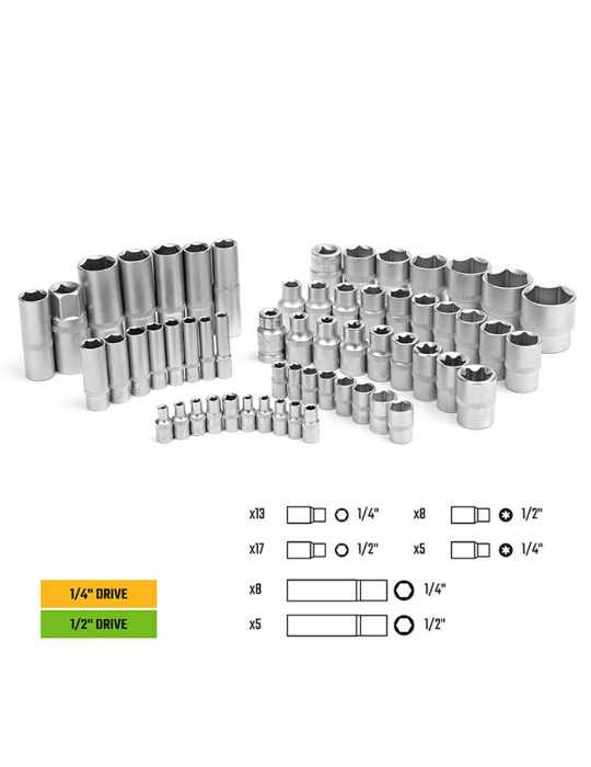 Herramientas Mecánica, Juego de 108 Piezas WORKPRO