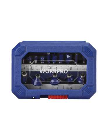 Fresa para Madera 6,35 mm, Juego 15 Piezas WORKPRO 2