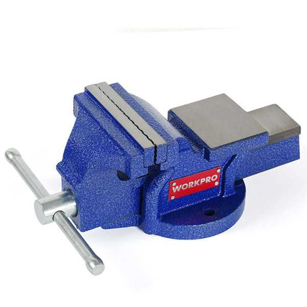 Tornillo de Banco, Base Fija, 100 mm WORKPRO