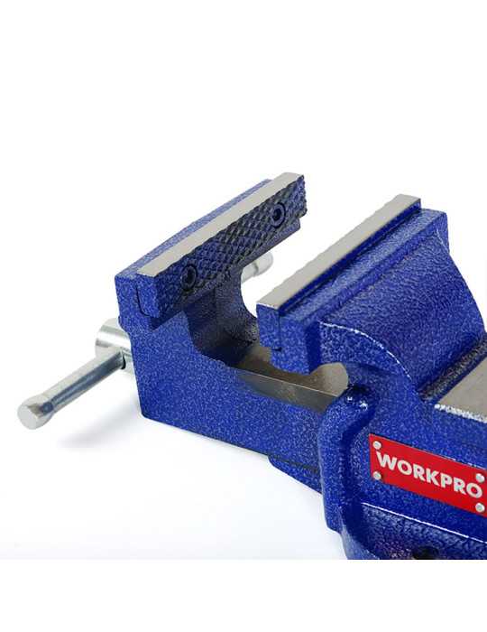 Tornillo de Banco, Base Fija, 100 mm WORKPRO