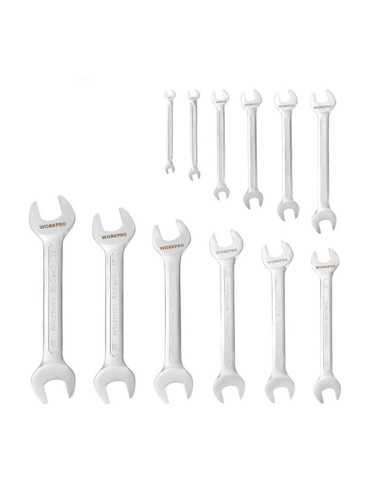 Llave Fija Doble, Juego 12 Piezas WORKPRO 2