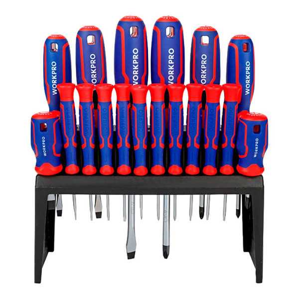 Destornilladores Magnéticos, Juego de 18 Piezas WORKPRO