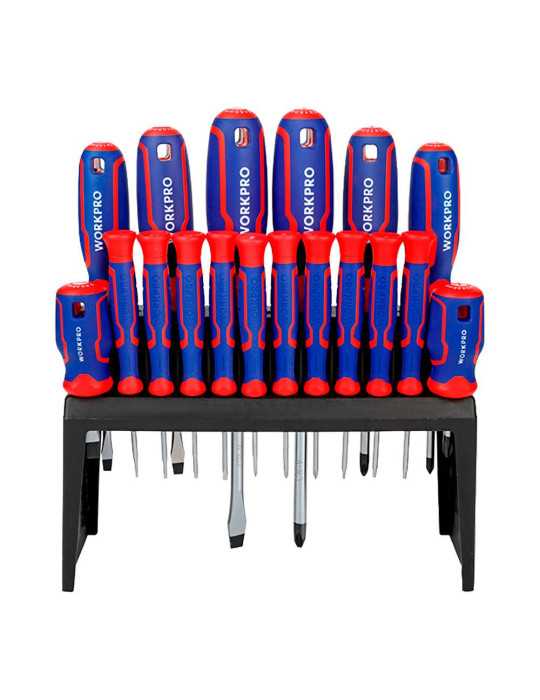Destornilladores Magnéticos, Juego de 18 Piezas WORKPRO