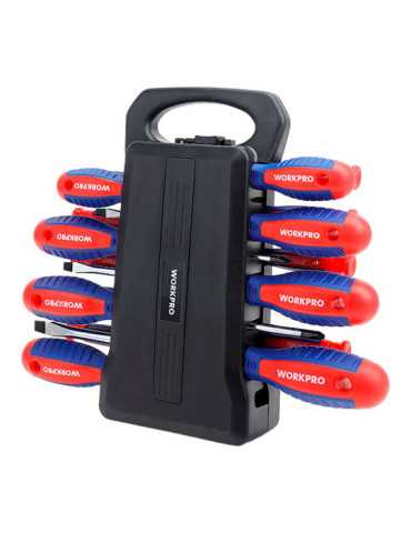 Destornilladores Magnéticos con Soporte, Juego de 45 Piezas WORKPRO