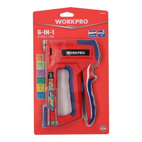 Grapadora 6 en 1 WORKPRO