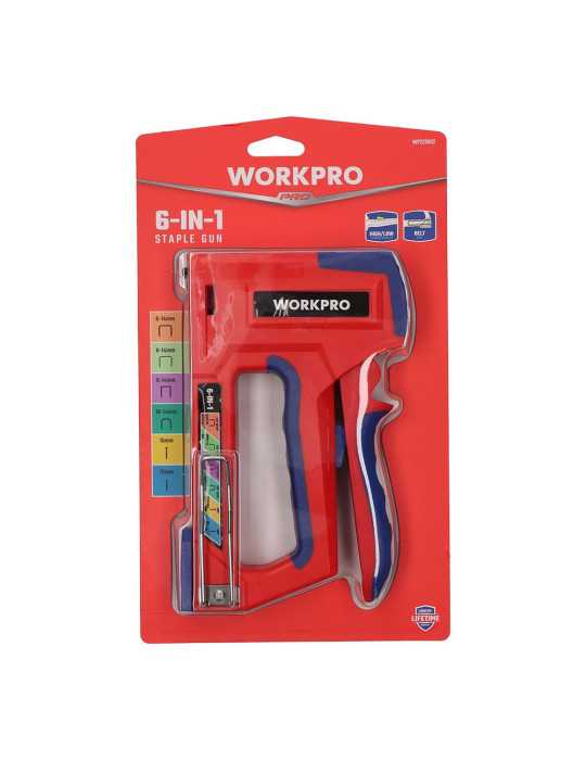 Grapadora 6 en 1 WORKPRO