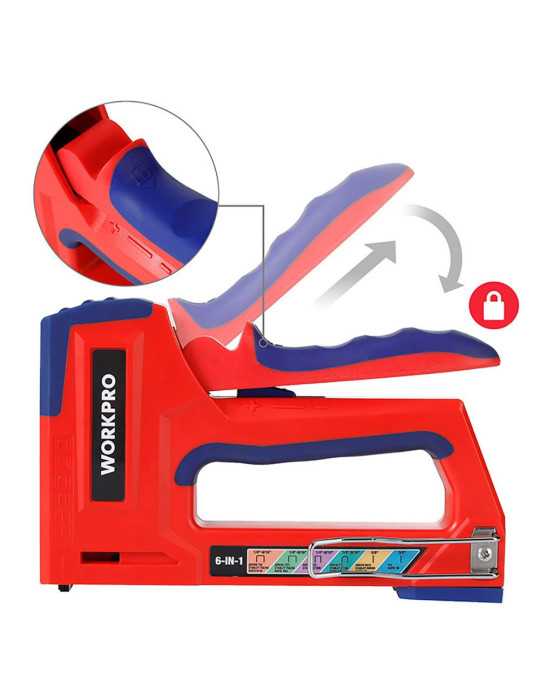 Grapadora 6 en 1 WORKPRO