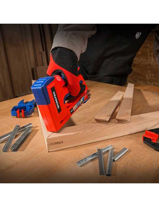Grapadora 6 en 1 WORKPRO