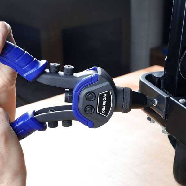 Remachadora Manual 250 mm - 10 pulg, 5 en 1 WORKPRO