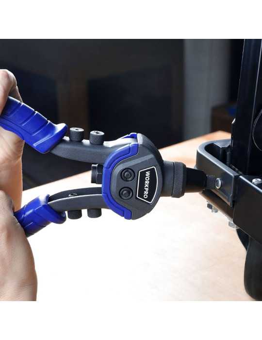 Remachadora Manual 250 mm - 10 pulg, 5 en 1 WORKPRO