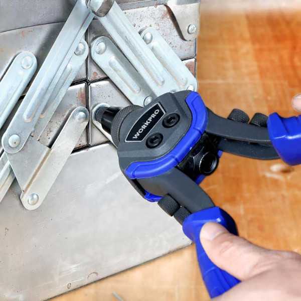 Remachadora Manual 250 mm - 10 pulg, 5 en 1 WORKPRO