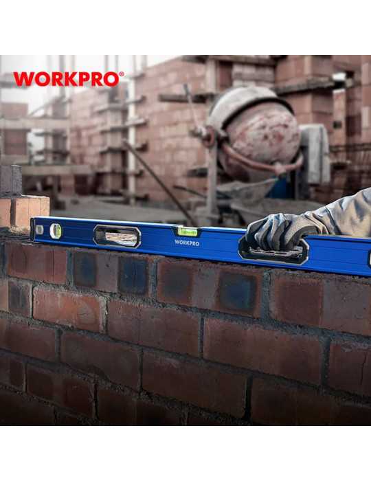 Nivel de Burbuja Pro con Base Magnética 90 cm WORKPRO