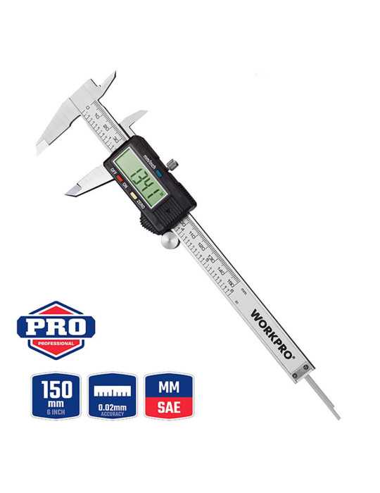 Calibre Vernier Digital 150 mm WORKPRO