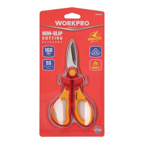Tijera de Electricista Aisladas 160 mm WORKPRO