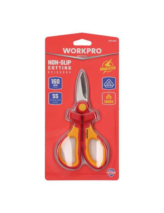 Tijera de Electricista Aisladas 160 mm WORKPRO