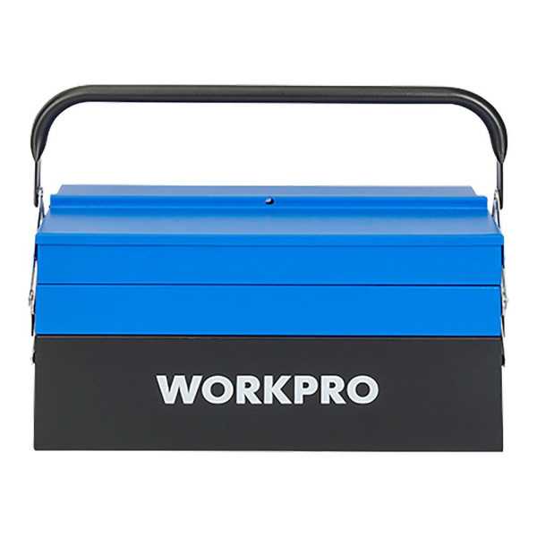 Caja de Herramientas Metálica, 5 Compartimentos, 41,5 × 20 × 20 cm WORKPRO