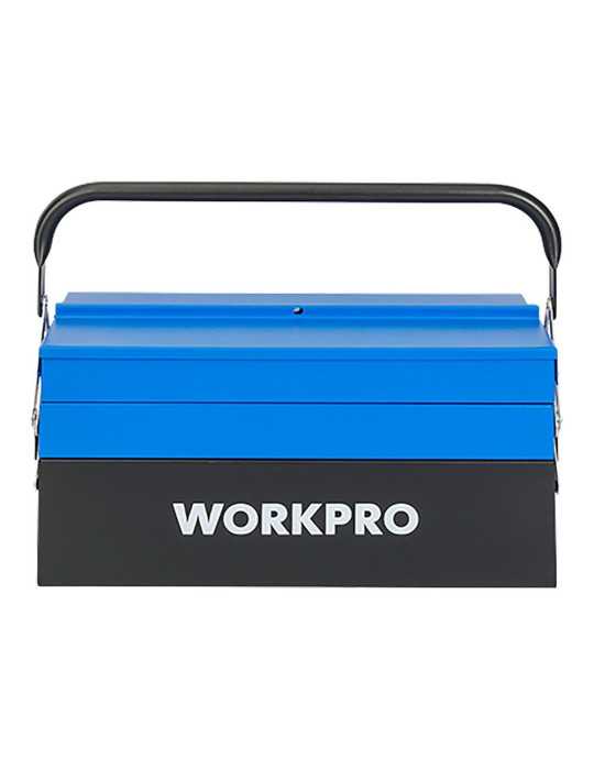 Caja de Herramientas Metálica, 5 Compartimentos, 41,5 × 20 × 20 cm WORKPRO