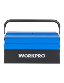 Caja de Herramientas Metálica, 5 Compartimentos, 41,5 × 20 × 20 cm WORKPRO