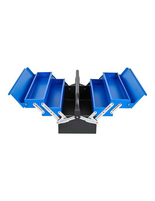 Caja de Herramientas Metálica, 5 Compartimentos, 41,5 × 20 × 20 cm WORKPRO