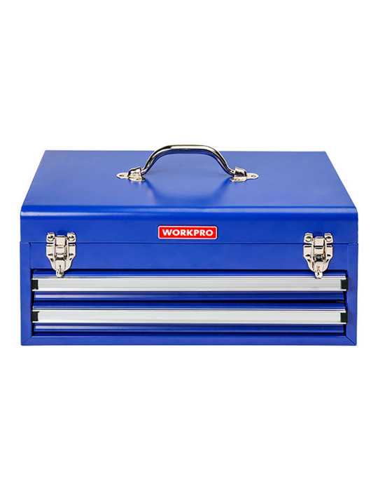 Caja de Herramientas, Metálica, 2 Cajones, 46 x 24 x 22 cm WORKPRO