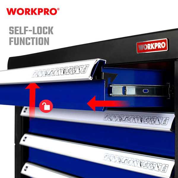 Carro Herramientas, 7 Cajones (Herramienta No Incluida), 77 x 47 x 97 cm WORKPRO