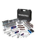 Juego Herramientas, Mecánico, ¼ pulg + 3/8 pulg + ½ pulg, 172 Piezas WORKPRO
