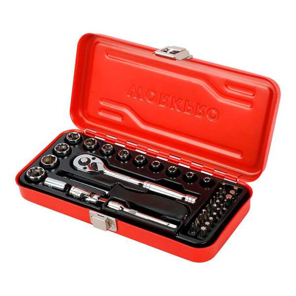 Llave de Carraca, ¼ pulg, Juego 37 Piezas WORKPRO