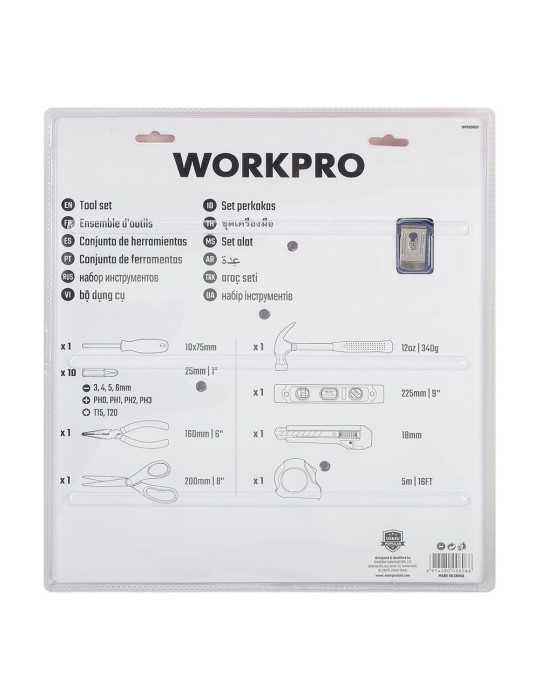 Juego de Herramientas 17 Piezas WORKPRO