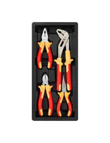Alicates Aislados, Juego 4 Piezas WORKPRO