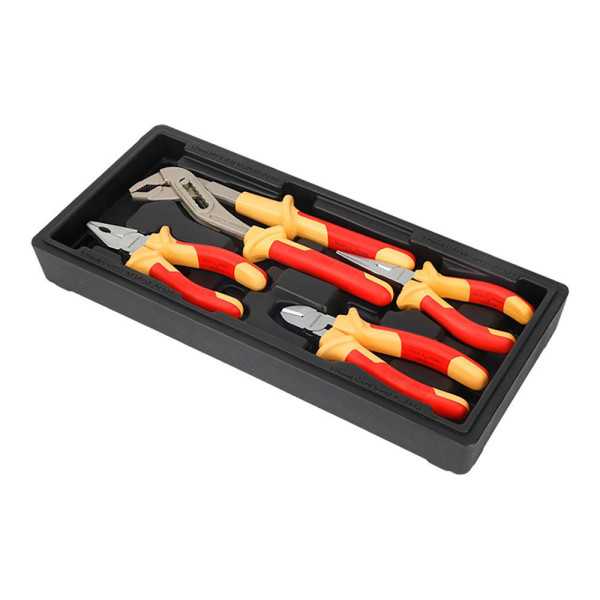Alicates Aislados, Juego 4 Piezas WORKPRO