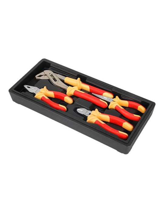 Alicates Aislados, Juego 4 Piezas WORKPRO