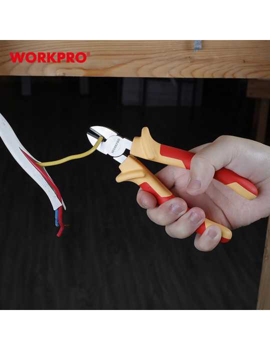 Alicates Aislados, Juego 4 Piezas WORKPRO