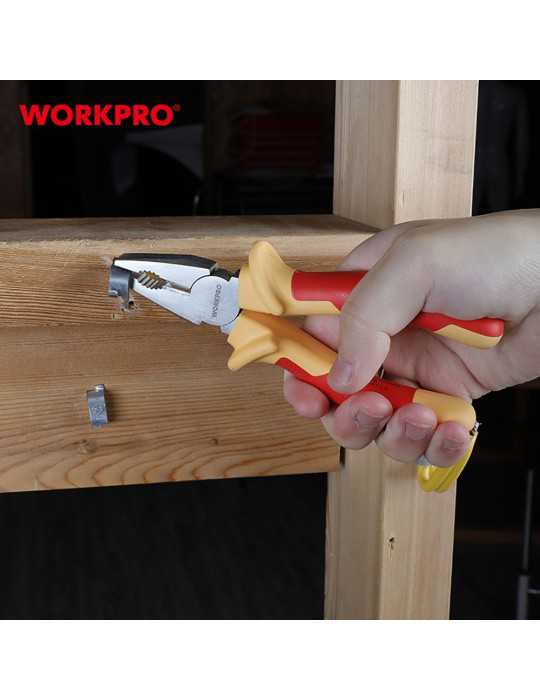 Alicates Aislados, Juego 4 Piezas WORKPRO