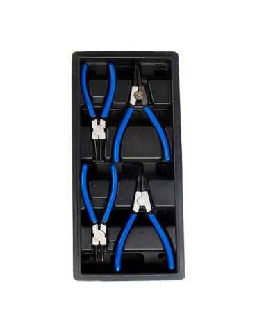 Alicates para Arandelas de Seguridad, Juego 4 Piezas, Serie Modular WORKPRO