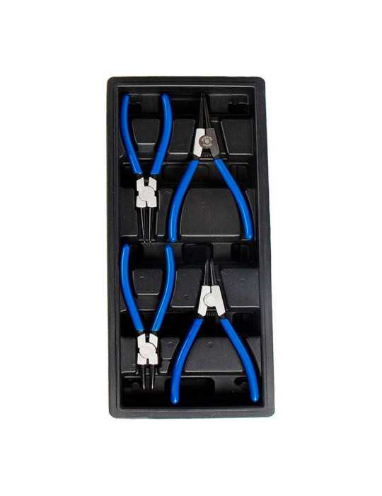 Alicates para Arandelas de Seguridad, Juego 4 Piezas, Serie Modular WORKPRO