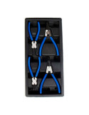 Alicates para Arandelas de Seguridad, Juego 4 Piezas, Serie Modular WORKPRO