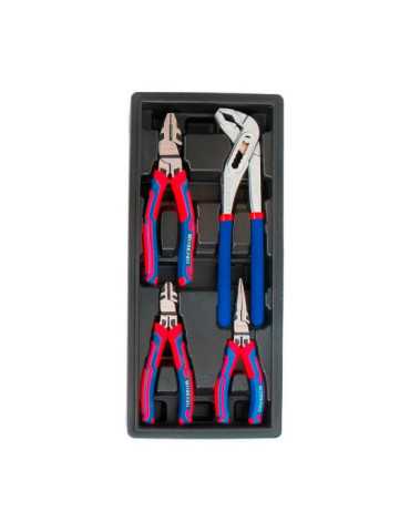 Alicates, Juego 4 Piezas WORKPRO
