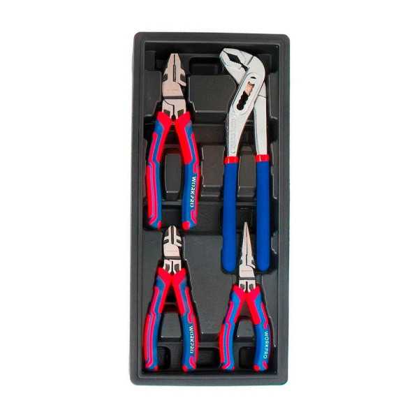 Alicates, Juego 4 Piezas WORKPRO