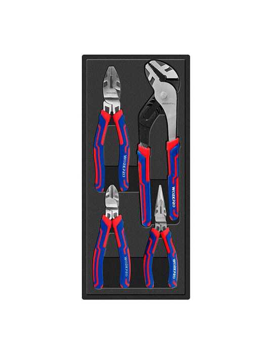 Alicates Profesionales, Juego 4 Piezas WORKPRO