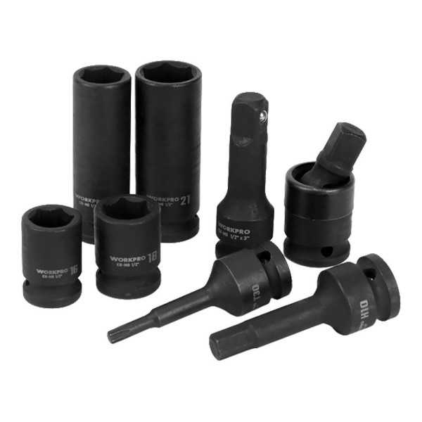 Vasos de Impacto ½ pulg, Juego 27 Piezas WORKPRO