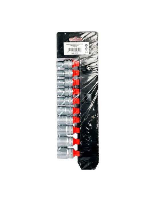 Llave de Carraca y Vasos ½ pulg, Acabado Mate, Juego de 12 Piezas, Métrico WORKPRO