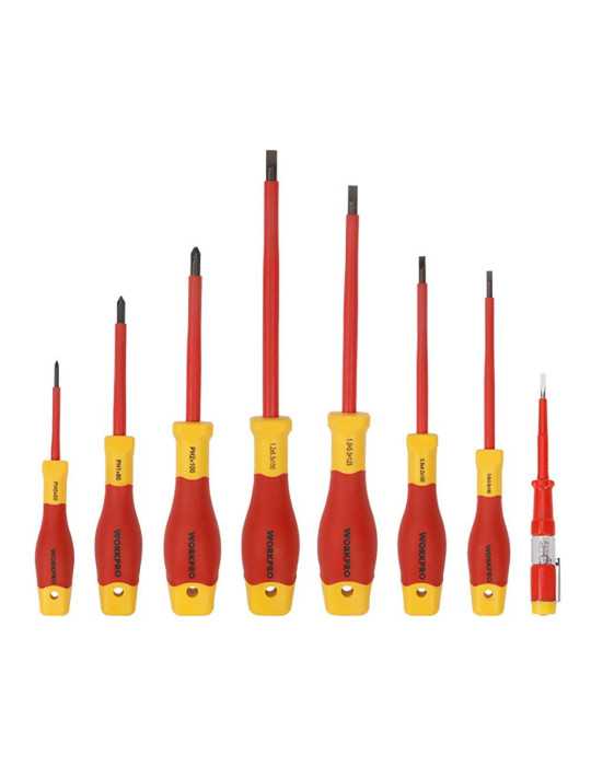Destornilladores Aislados Vde, Juego 8 Piezas WORKPRO