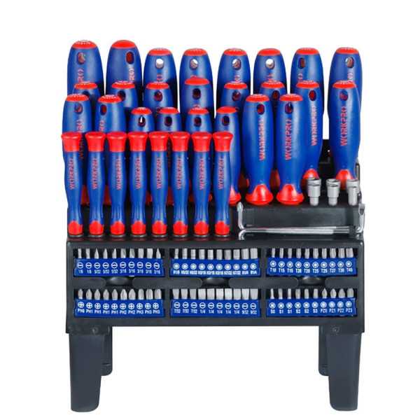 Destornilladores Cr-V, Juego 100 Piezas WORKPRO