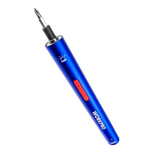 Kit Destornillador de Precisión Recargable 3,6 V USB, 26 Accesorios WORKPRO