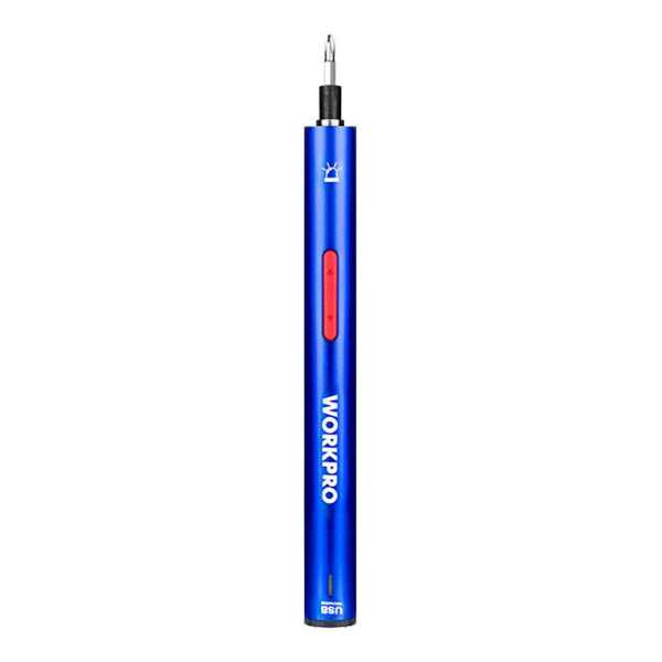 Kit Destornillador de Precisión Recargable 3,6 V USB, 26 Accesorios WORKPRO