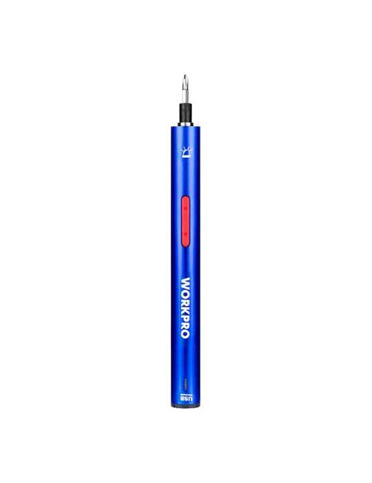 Kit Destornillador de Precisión Recargable 3,6 V USB, 26 Accesorios WORKPRO