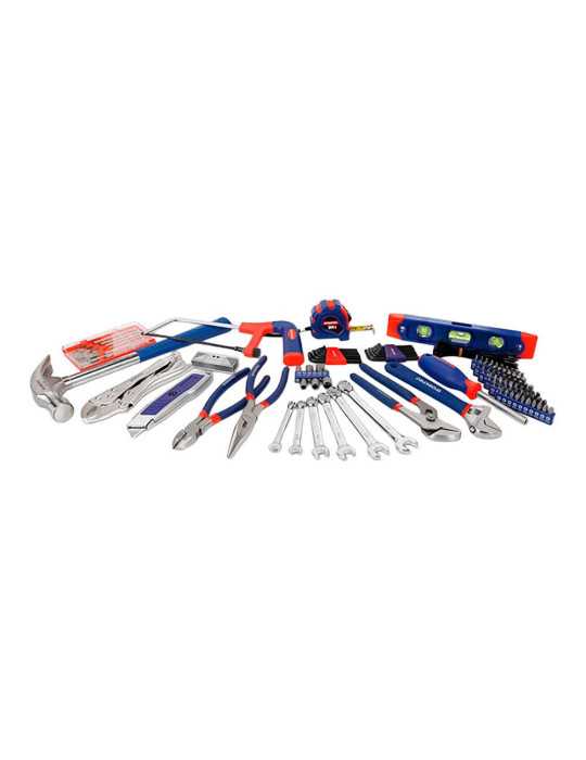 Juego de Herramientas para Reparaciones Domésticas, Bolsa 156 Piezas WORKPRO